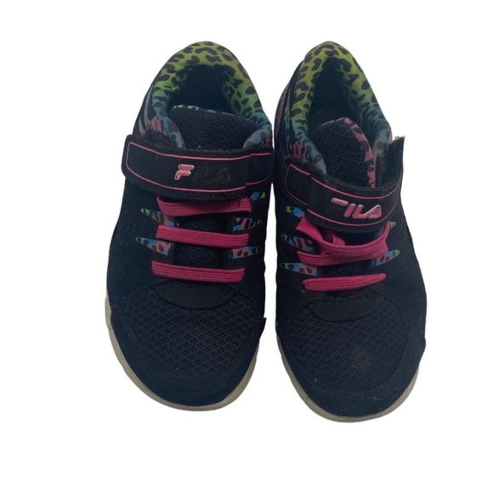 Fila‎ Todder Girls Running Shoes Sneakers Black Multicolor Size 10